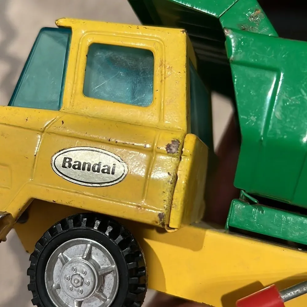 Bandai HERCULESS Tin Toy Dump Truck Late 1960s Japan pressed‎ steel toy